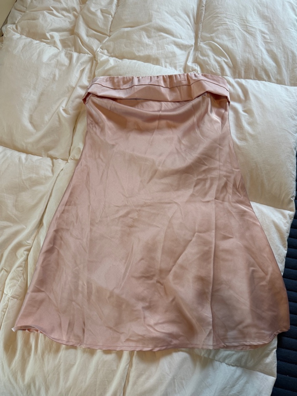 Princess Polly Blush Pink Satin Strapless Mini Dress